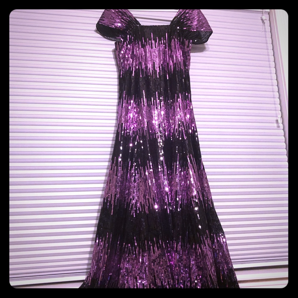 Pink sequined Gown